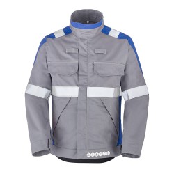 Blouson multirisques ATEX KOLOR 320 XP CAPURATA Gris Acier/Bleu Bugatti Cepovett Safety